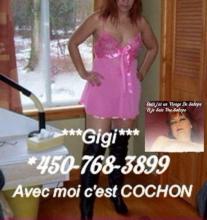 Gigi SALOPE Mature & COCHONNE Avec Beaucoup D Experience Au LIT.**450-768-3899** - 4